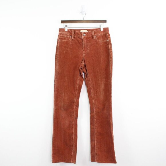 Campbell Chase Pants - Campbell Chase Straight Leg Micro Corduroy Pants in Pumpkin Spice 28